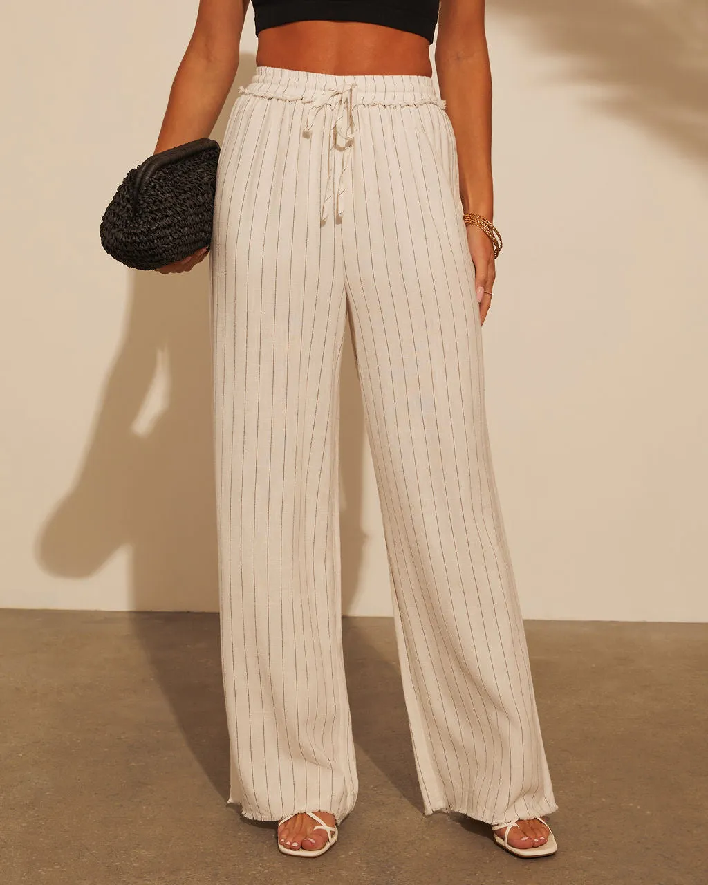 Lucienne Striped Straight Leg Pants sold by Vici