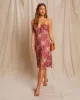 Christa Adjustable Tie Back Midi Dress sold by Vici