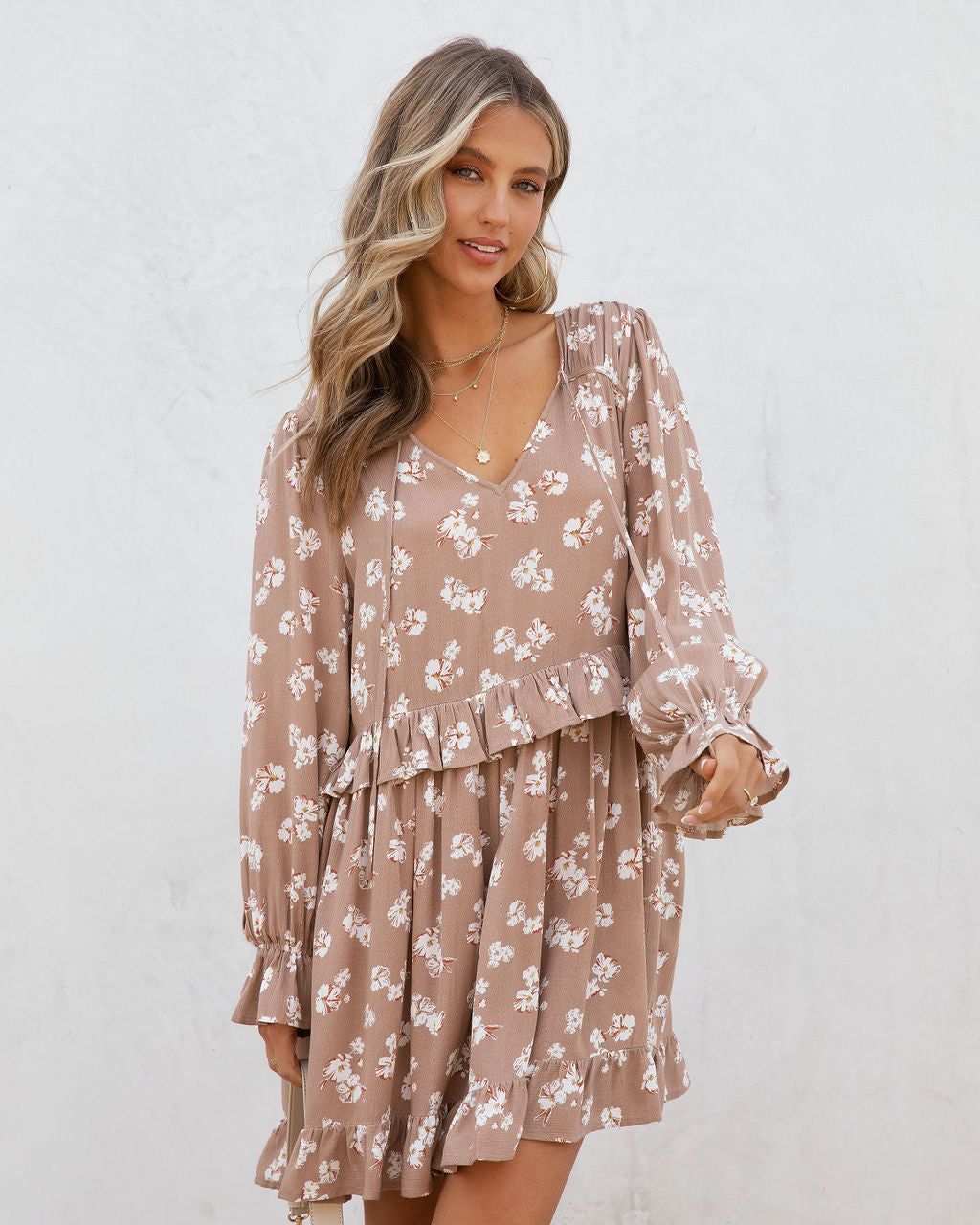 Tracy Floral Ruffle Mini Dress - FINAL SALE sold by Vici product image thumbnail 6