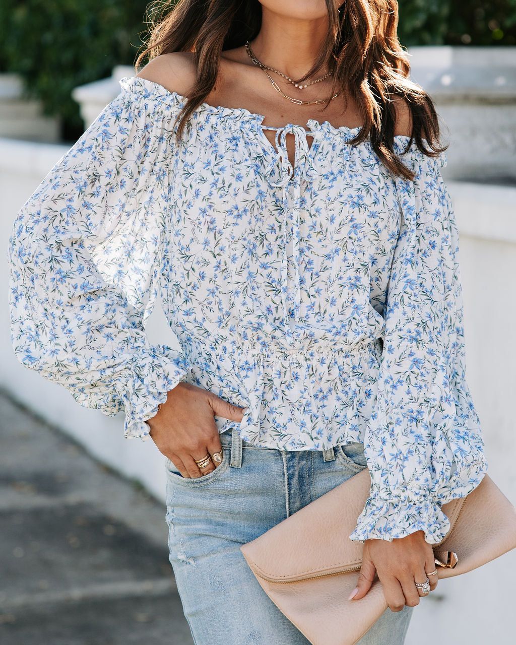 Floral Meadow Dreams Floral Off The Shoulder Top sold by Vici product image thumbnail 2