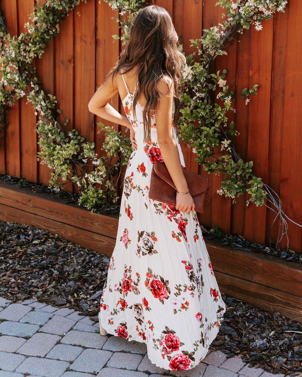 Kellen Floral High Low Wrap Maxi Dress sold by Vici product image thumbnail 2