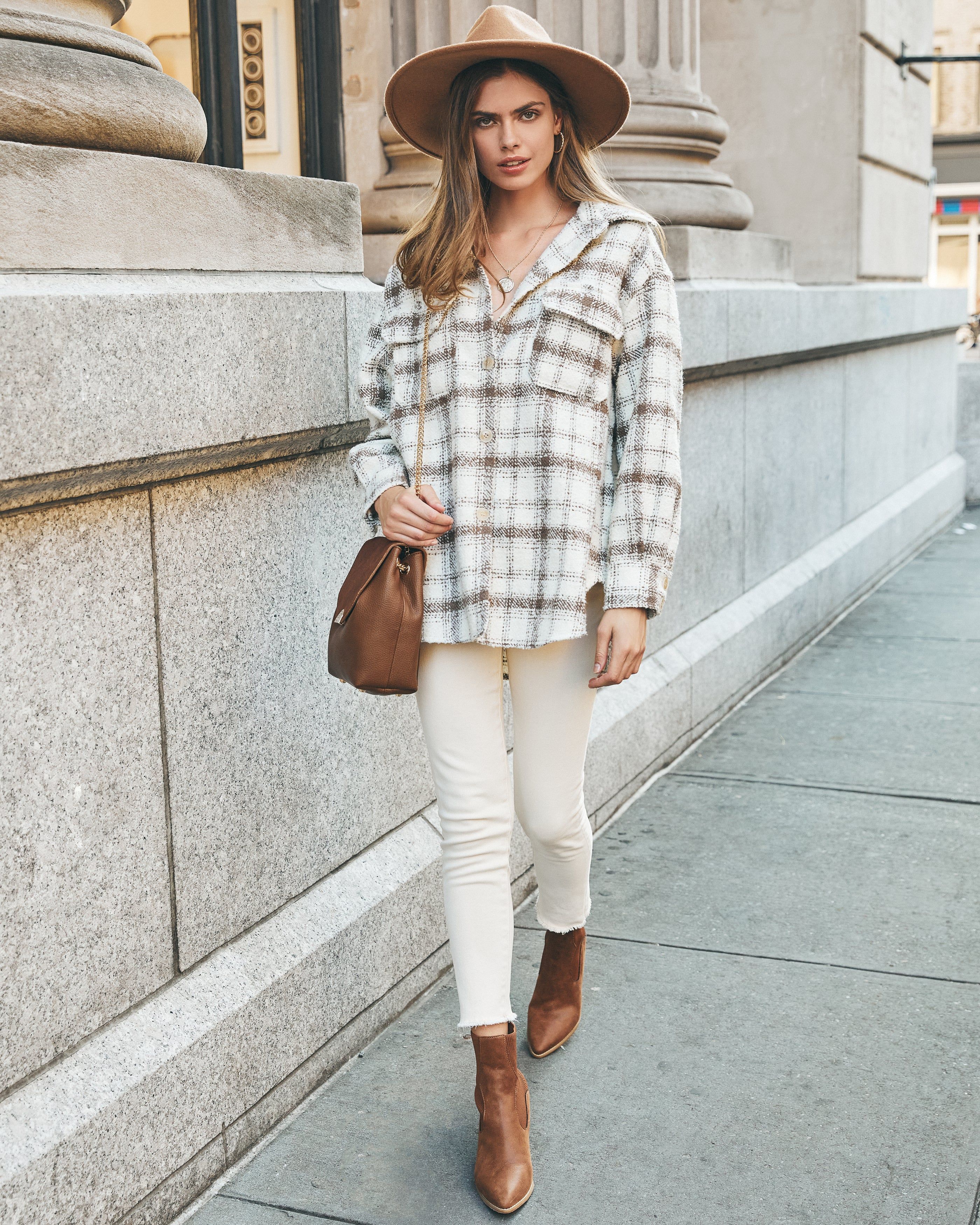 Zoja Plaid Button Down Shacket - FINAL SALE sold by Vici product image thumbnail 7