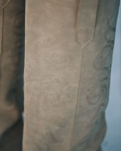 Carolina Western Faux Leather Boots - Sand - FINAL SALE sold by Vici