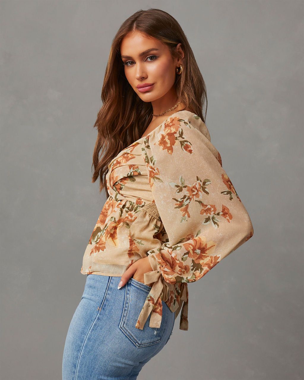 Kiera Floral Blouse sold by Vici product image thumbnail 3
