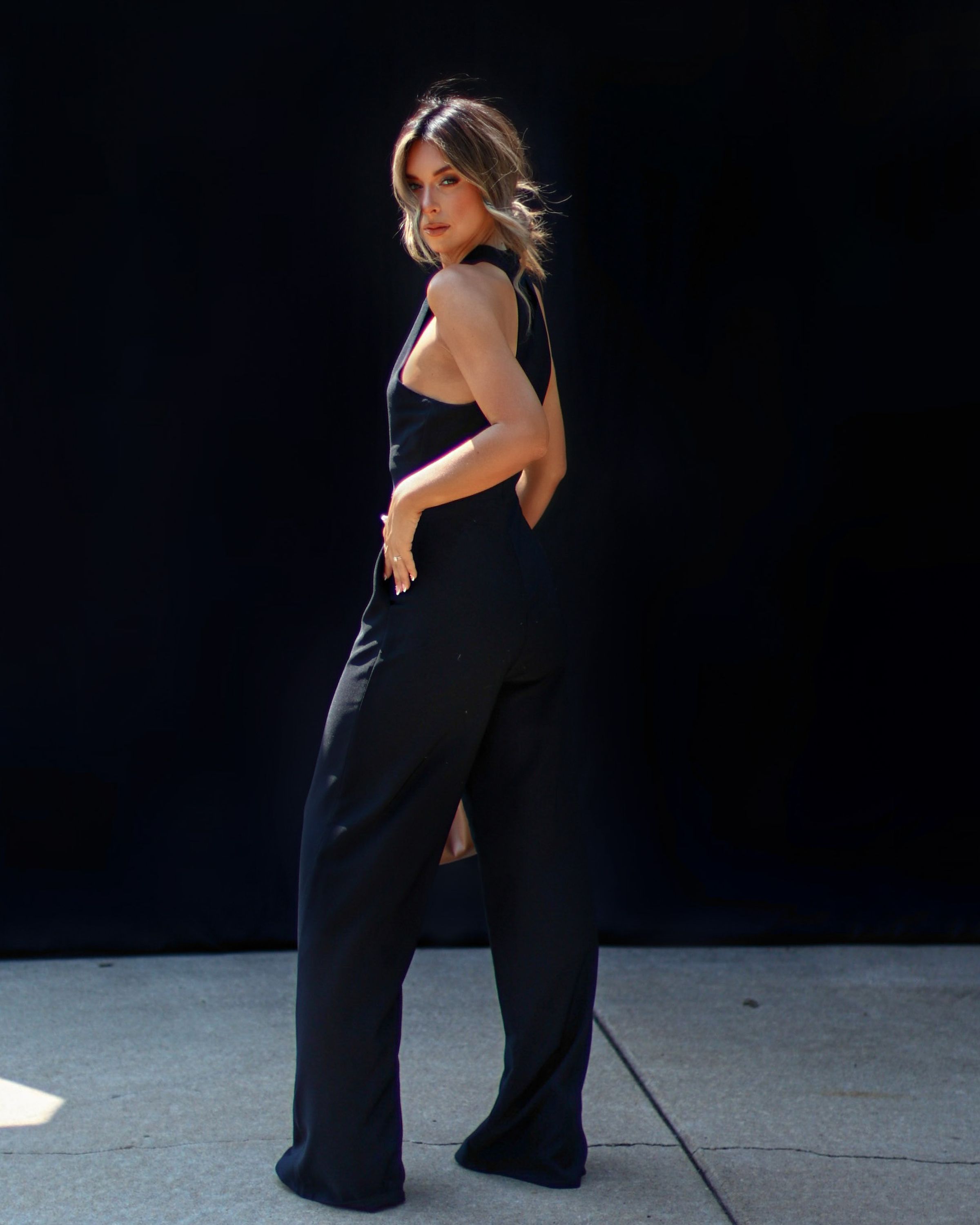 Gosselin Halter Neck Jumpsuit - Black - FINAL SALE sold by Vici product image thumbnail 5