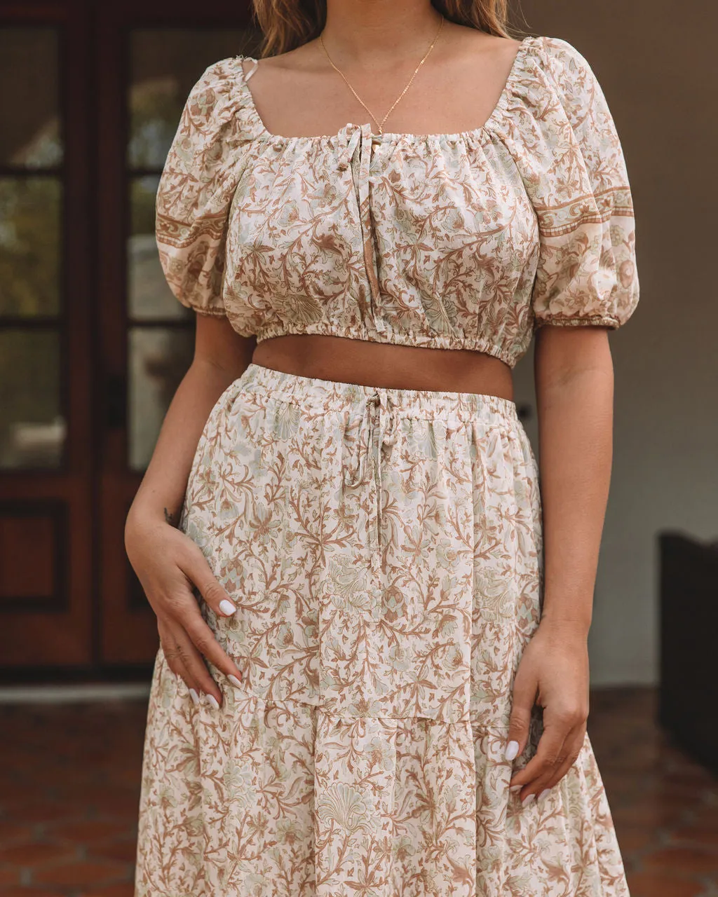 Adela Floral Crop Top sold by Vici product image thumbnail 5