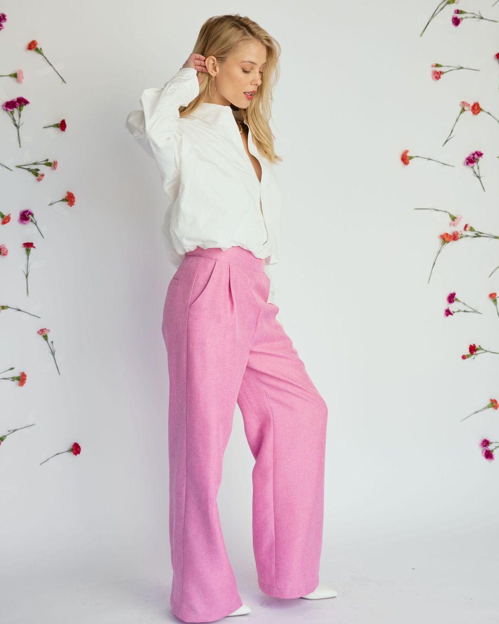 Delight Me Rolled Hem Collared Shirt sold by Vici product image thumbnail 5