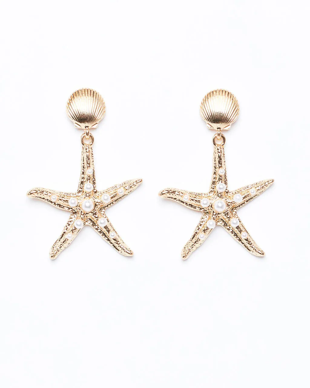 Starfish Drop Earrings sold by Vici product image thumbnail 2