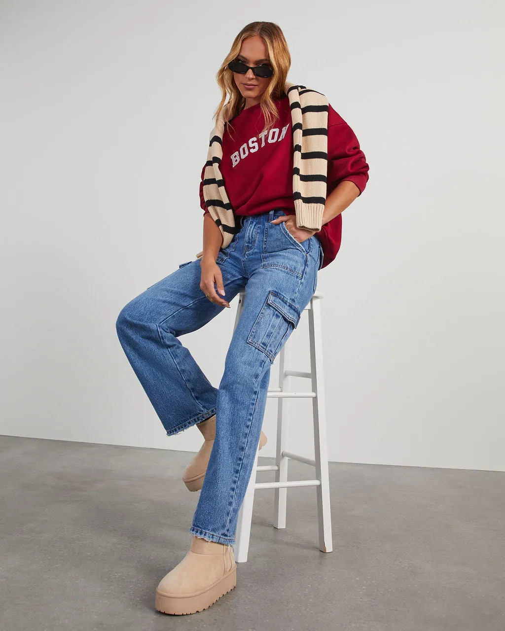 Boston Pullover Sweatshirt sold by Vici product image thumbnail 3