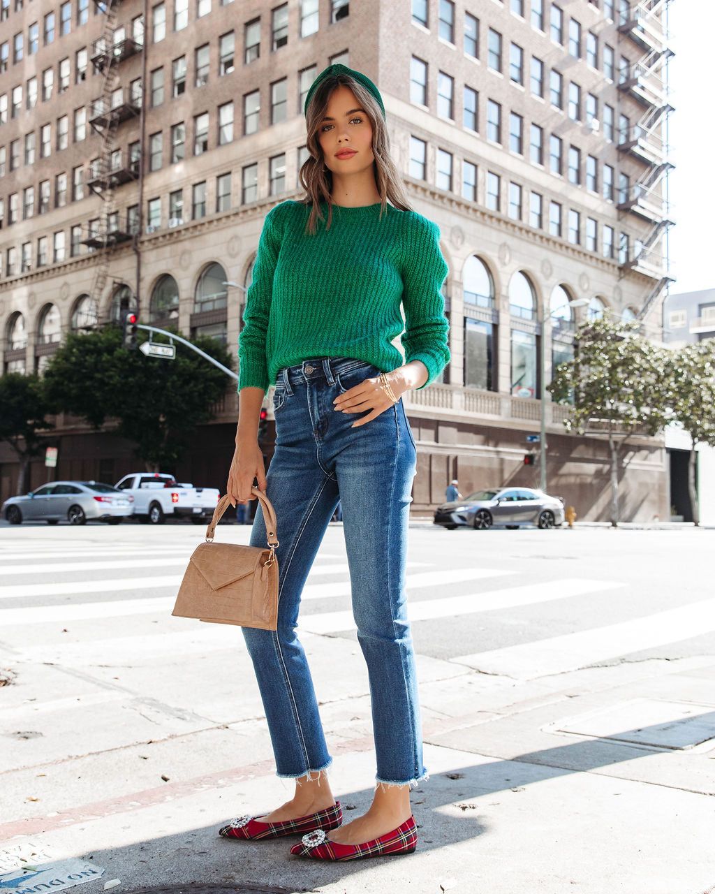 Sweet Devine Moment Knit Pullover Sweater - Green sold by Vici