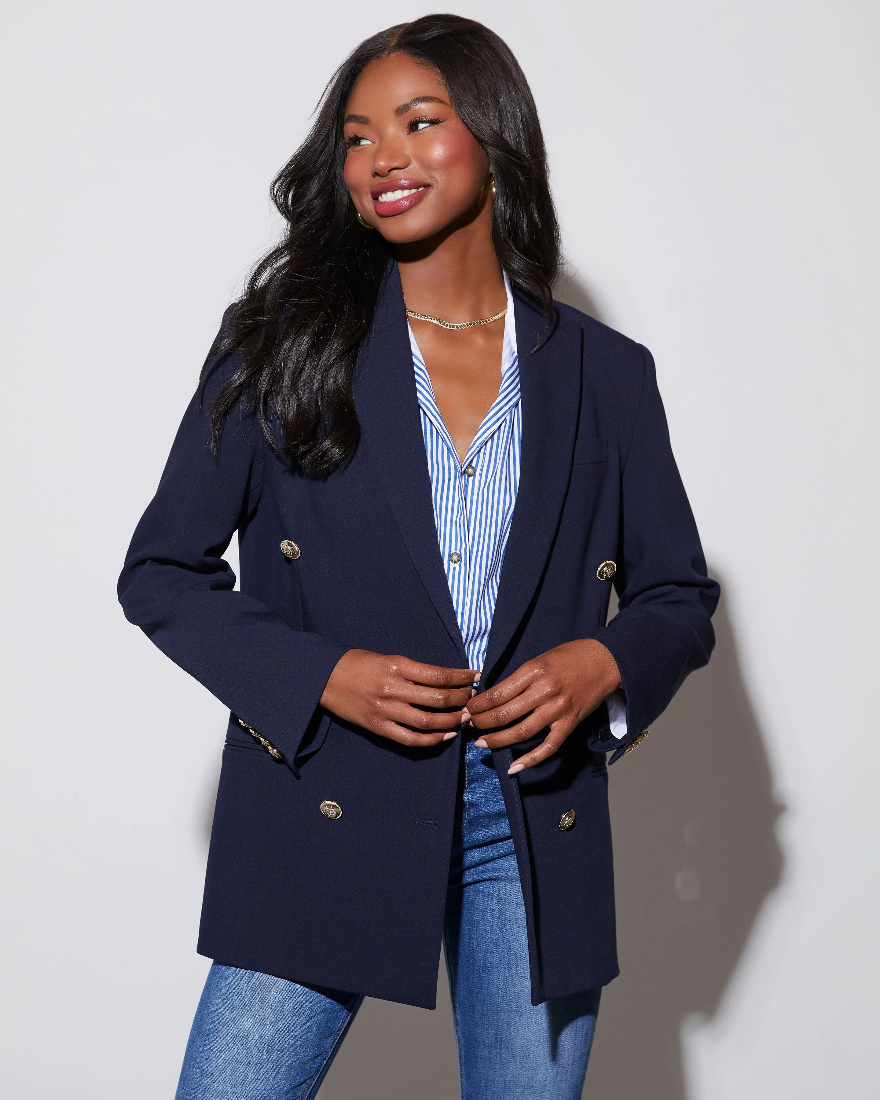 Serious Business Pocketed Blazer sold by Vici product image thumbnail 2