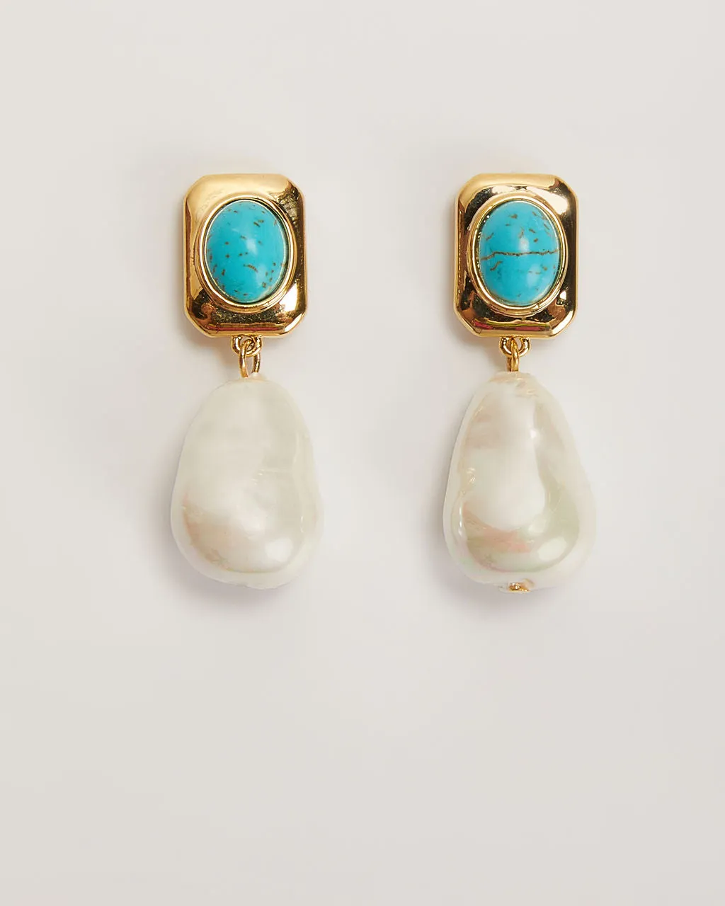 Tidal 18k Gold Plated Drop Earrings sold by Vici product image thumbnail 2