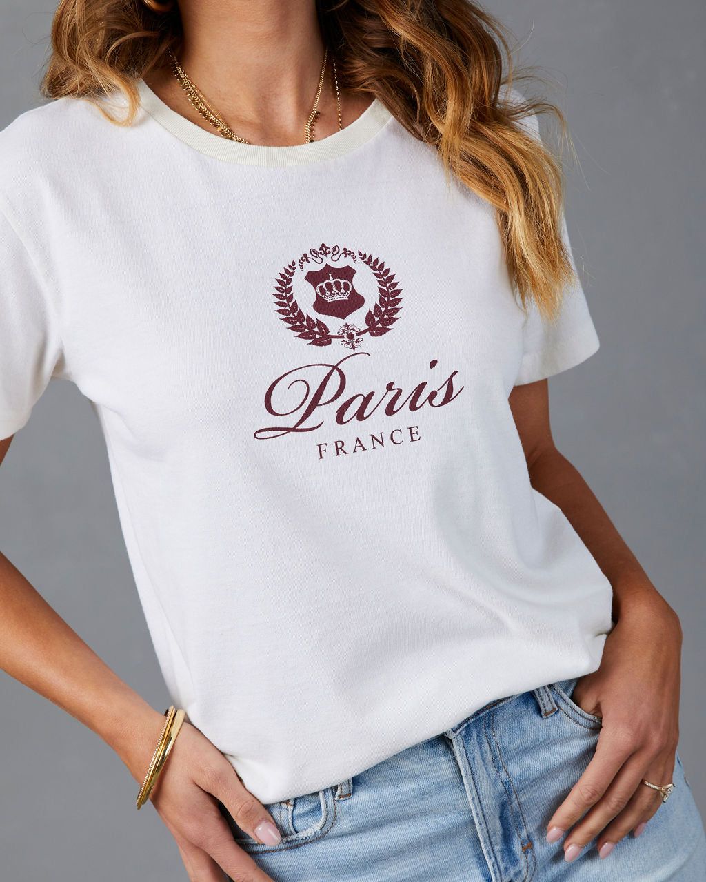Paris Yacht Club Cotton Tee - FINAL SALE sold by Vici product image thumbnail 3