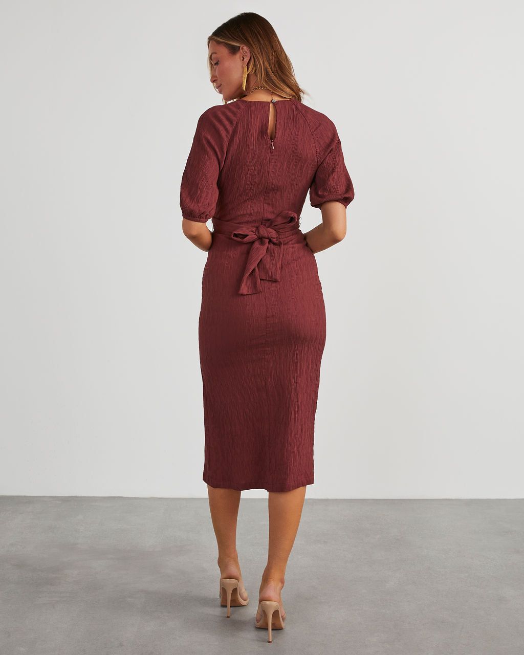 Let It Breathe Cutout Knit Midi Dress sold by Vici product image thumbnail 4