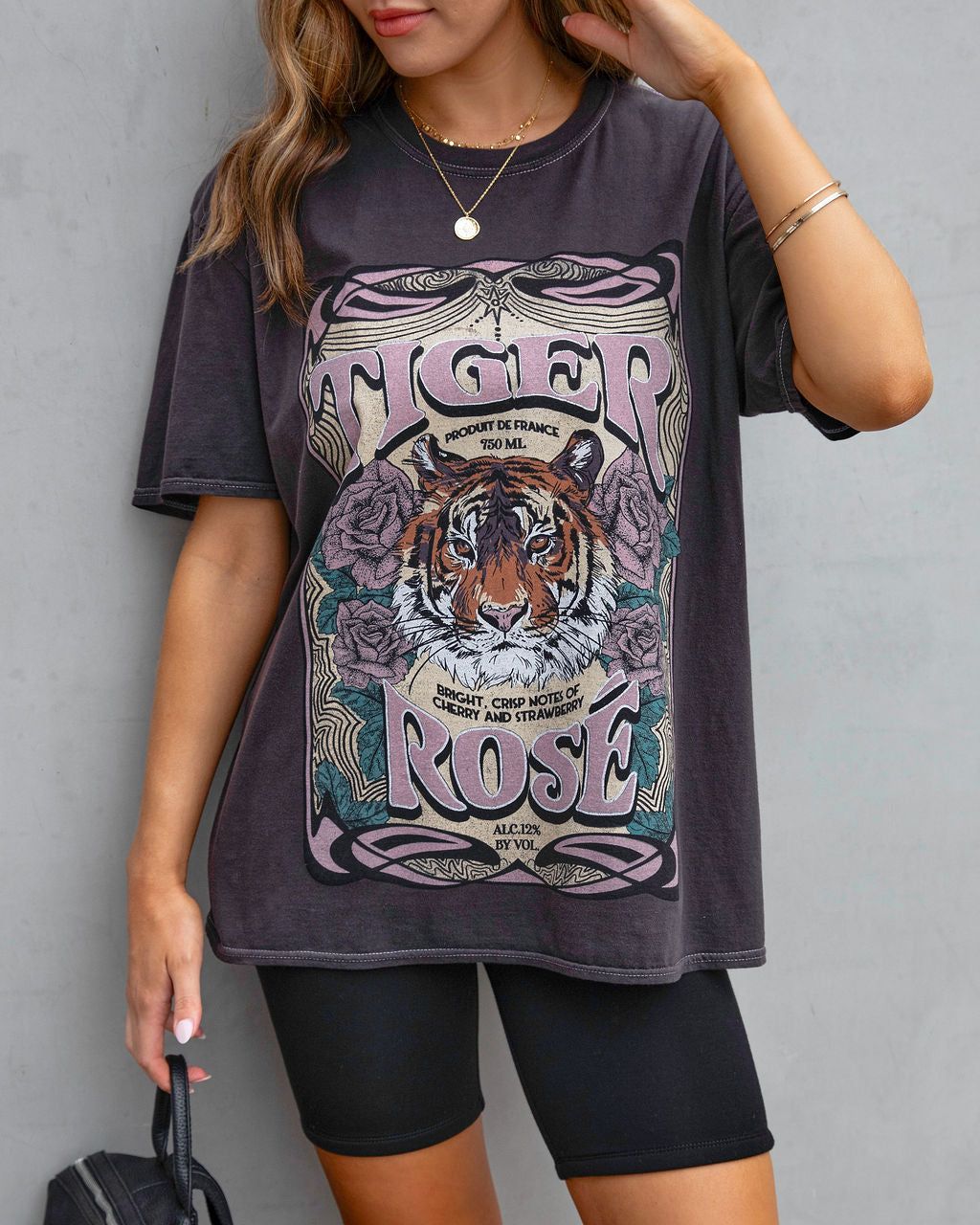 French Tiger Cotton Oversized Tee - FINAL SALE sold by Vici