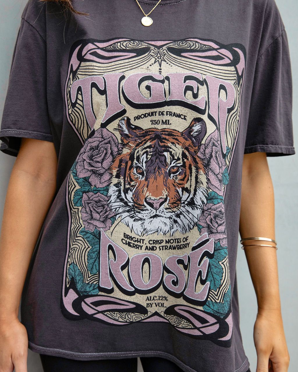 French Tiger Cotton Oversized Tee - FINAL SALE sold by Vici product image thumbnail 4