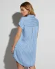 Center Of Attention Mini Shirt Dress sold by Vici