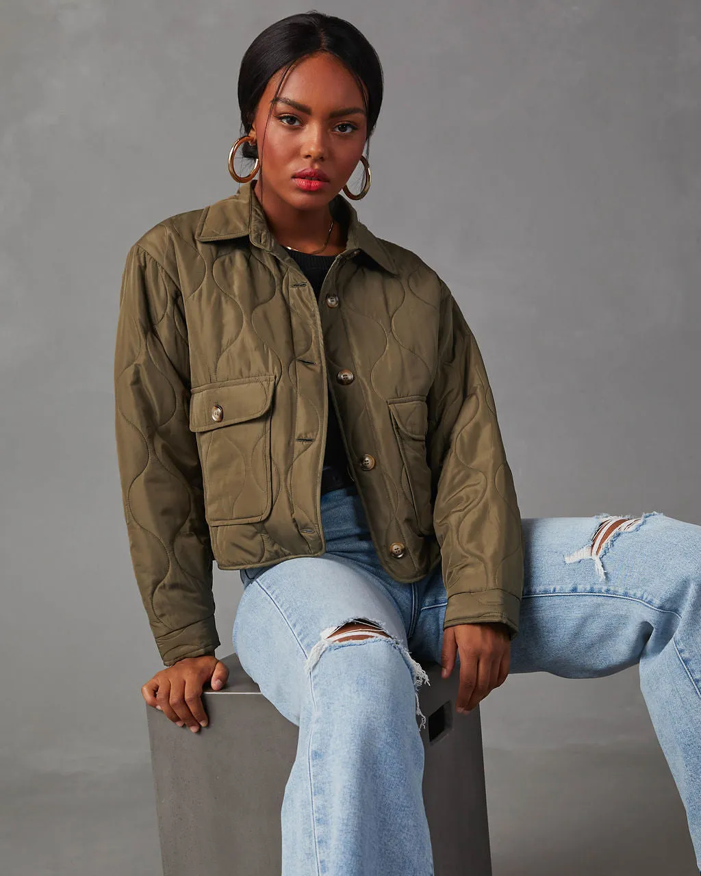 Cormac Quilted Lightweight Jacket sold by Vici product image thumbnail 2