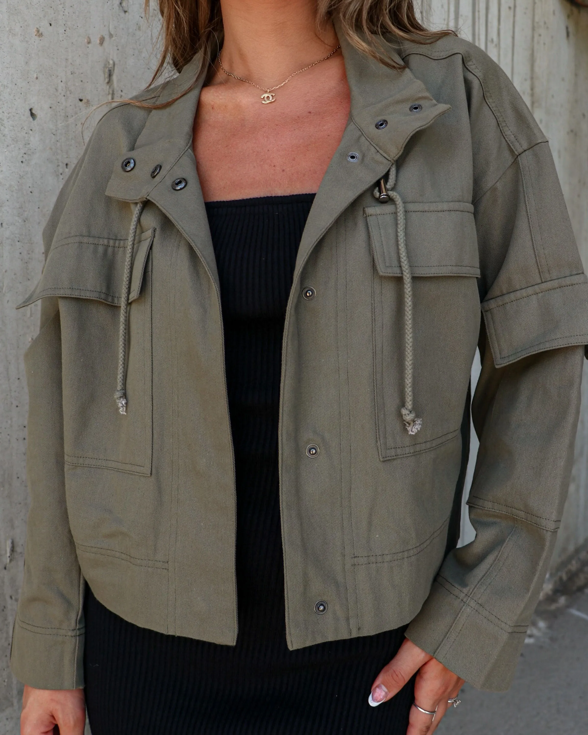 Casual Flex Relaxed Utility Jacket sold by Vici product image thumbnail 5