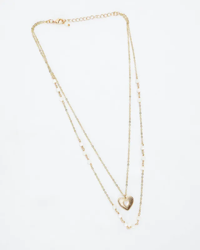 Heartstring Layered Necklace sold by Vici
