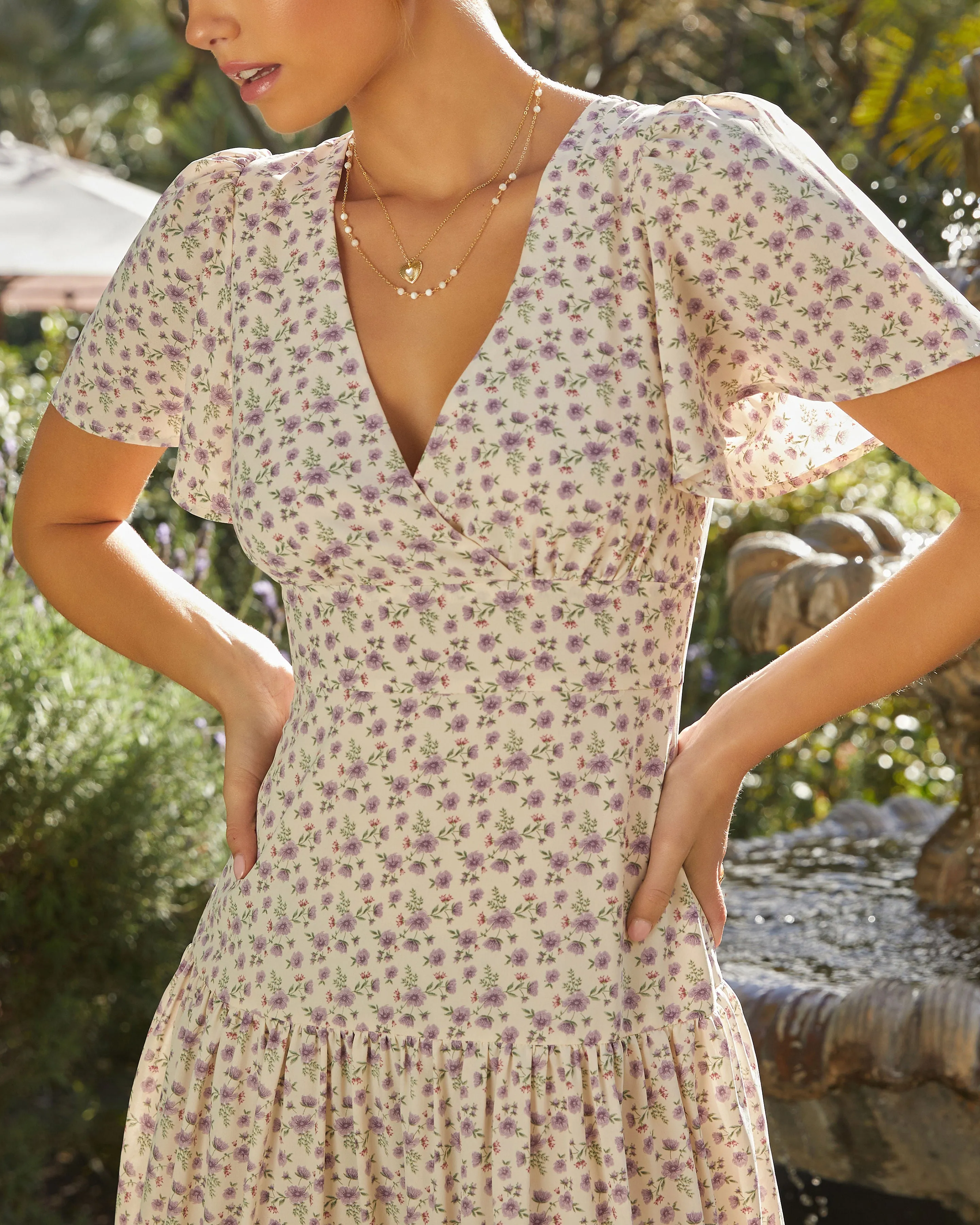 Heartstring Layered Necklace sold by Vici product image thumbnail 3