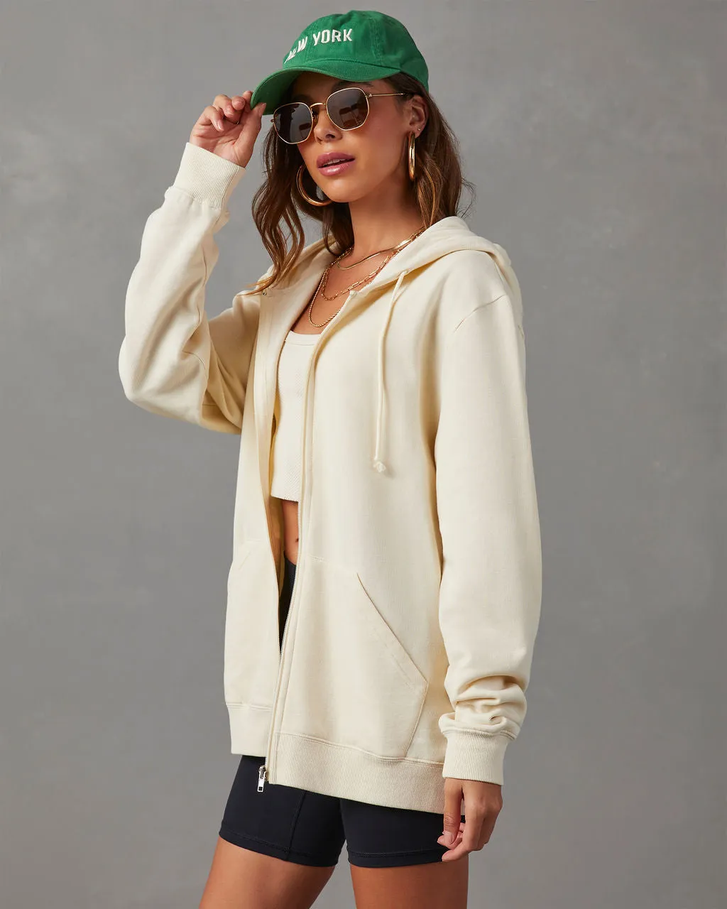 Zip Up Oversized Hoodie sold by Vici product image thumbnail 2