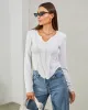 Mestara Ribbed Knit Long Sleeve Top sold by Vici