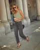 Wild Honey Stretch High Rise Barrel Jeans sold by Vici