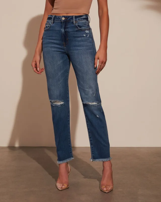 Mari Lou Dark Wash Jeans sold by Vici