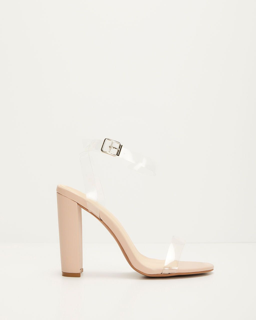 Sera Clear Strap Heels - Nude sold by Vici product image thumbnail 4
