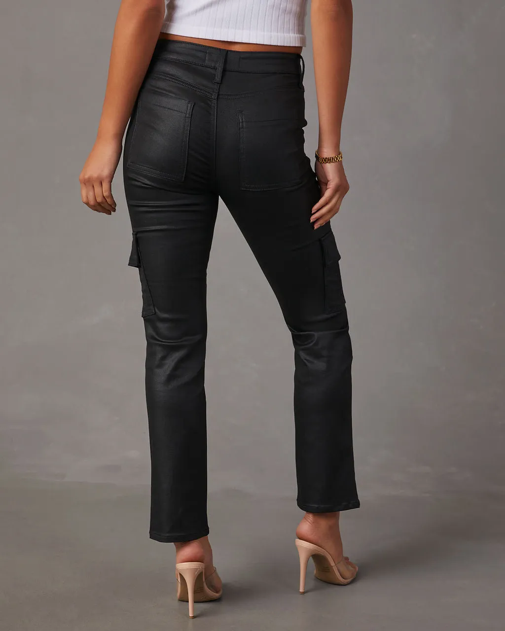 VICI Conquer High Rise Coated Skinny Jeans sold by Vici product image thumbnail 4
