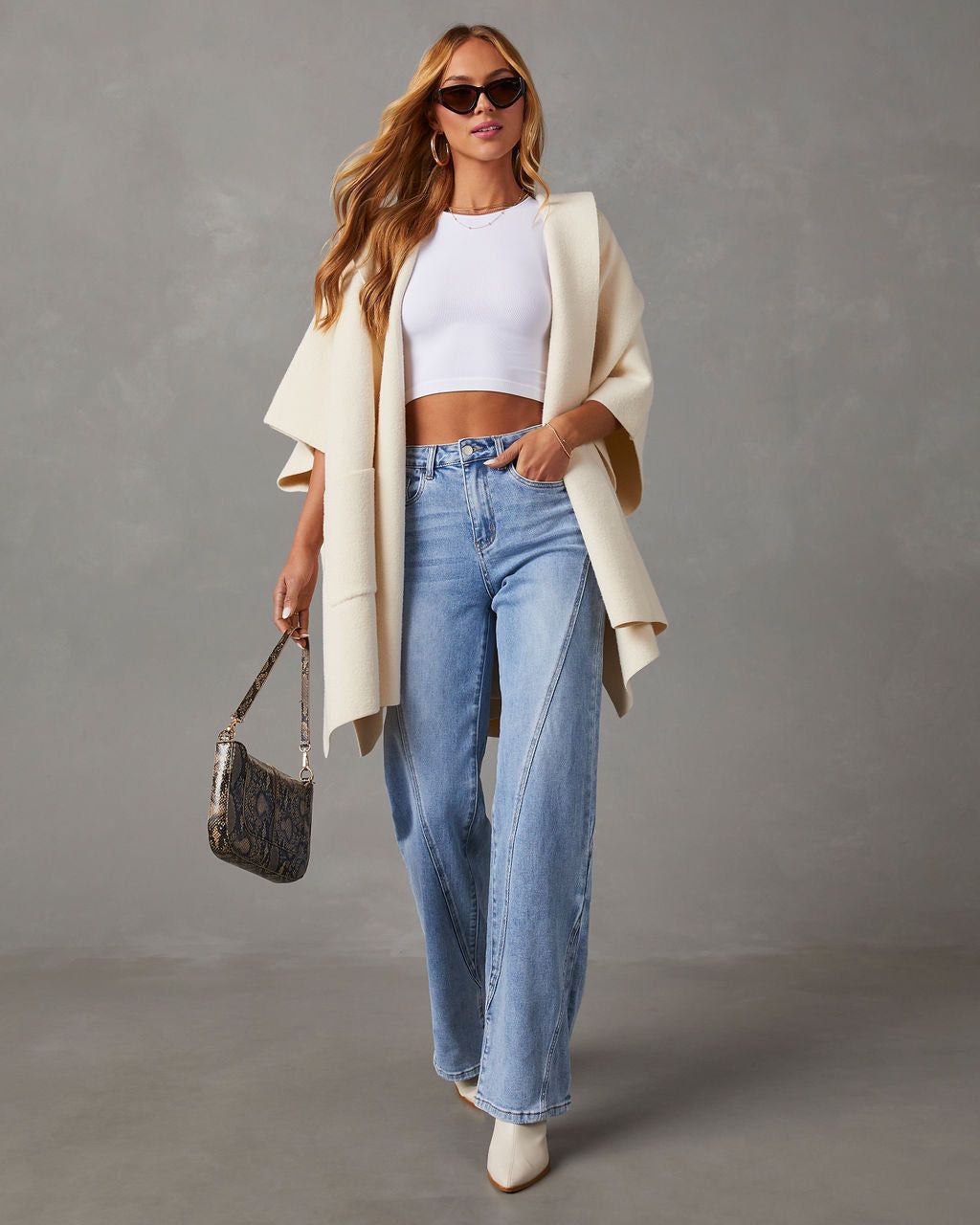 Dempsey Oversized Open Front Caridgan sold by Vici product image thumbnail 3