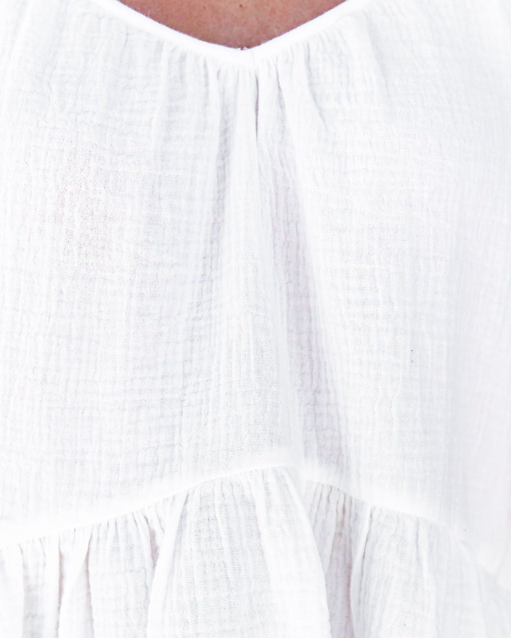 Frankie Cotton Adjustable Tank - White - FINAL SALE sold by Vici product image thumbnail 4