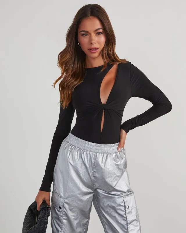 Kamara Cutout Twist Front Bodysuit sold by Vici