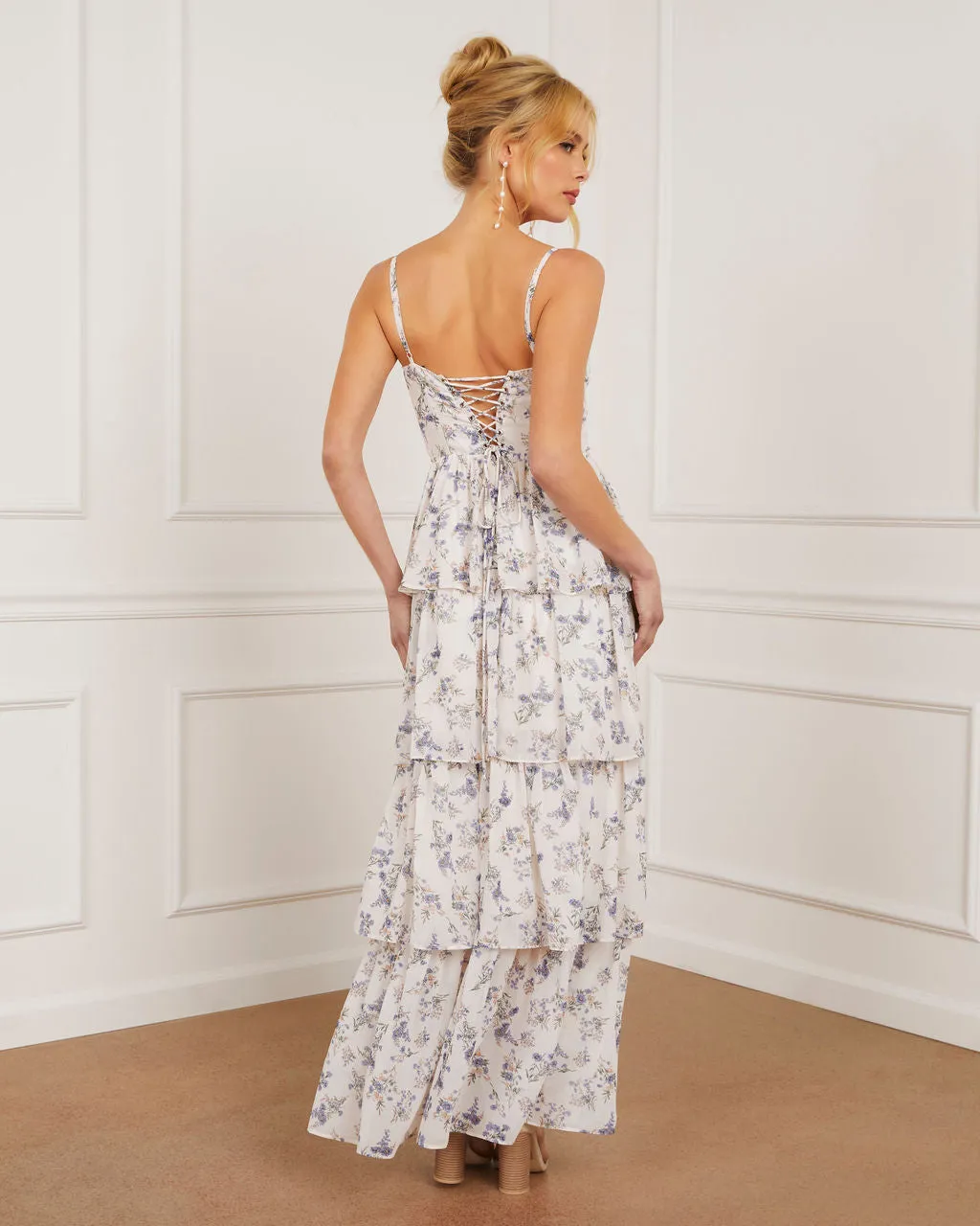 Shelby Sweetheart Tiered Maxi Dress sold by Vici product image thumbnail 4