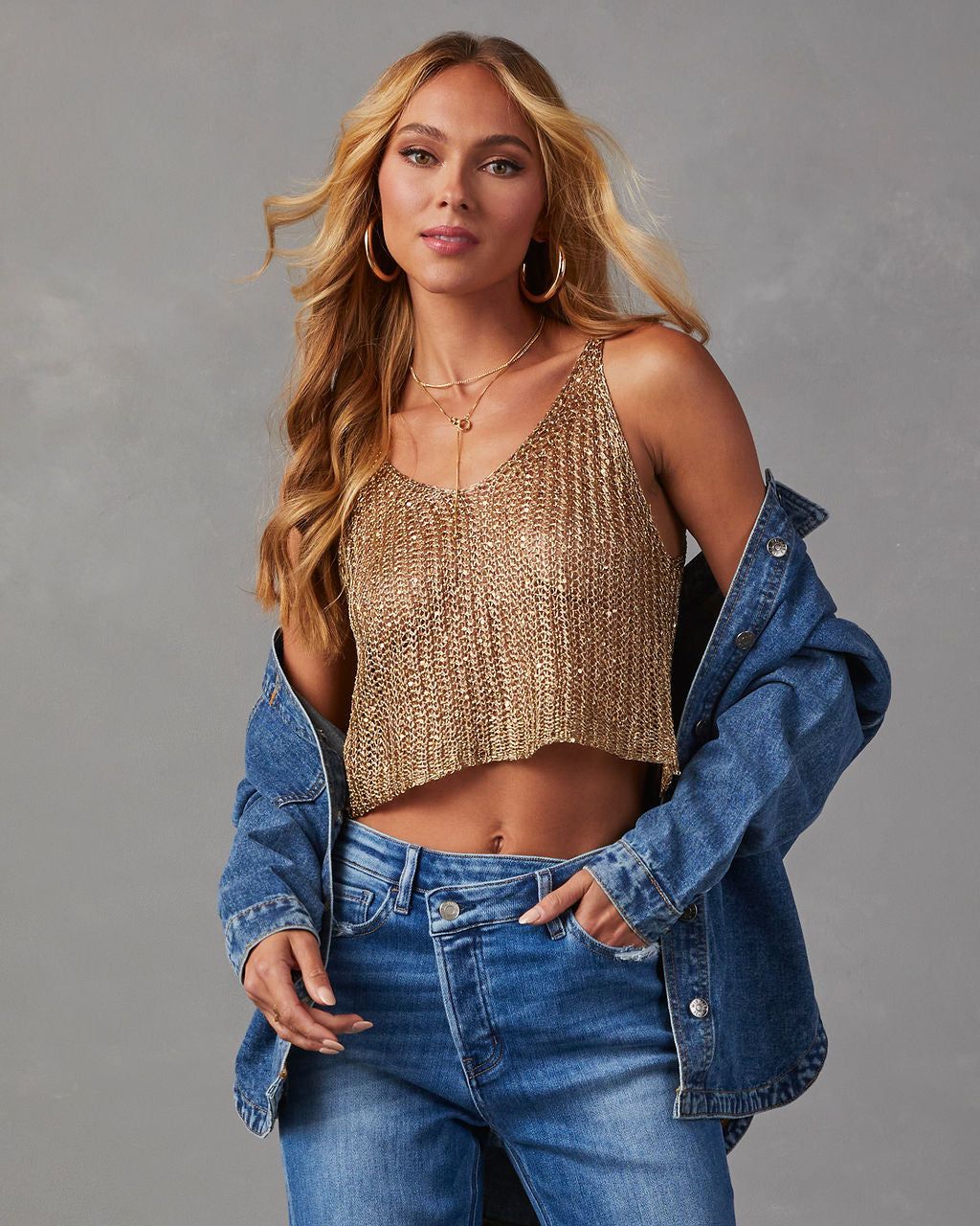 Dripped In Honey Tank - Gold sold by Vici product image thumbnail 6