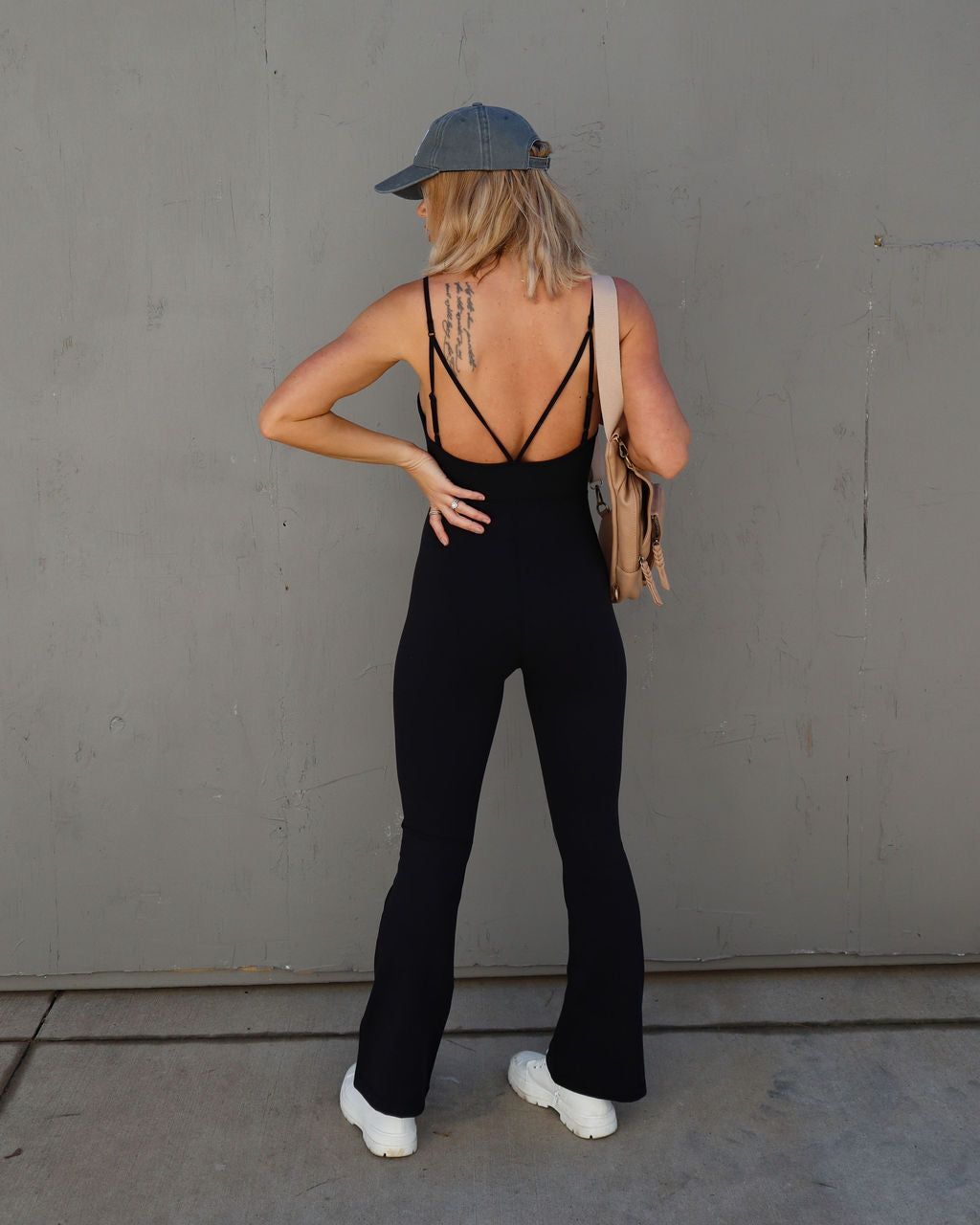 Namaste Mood Athletic Flare Jumpsuit sold by Vici product image thumbnail 2