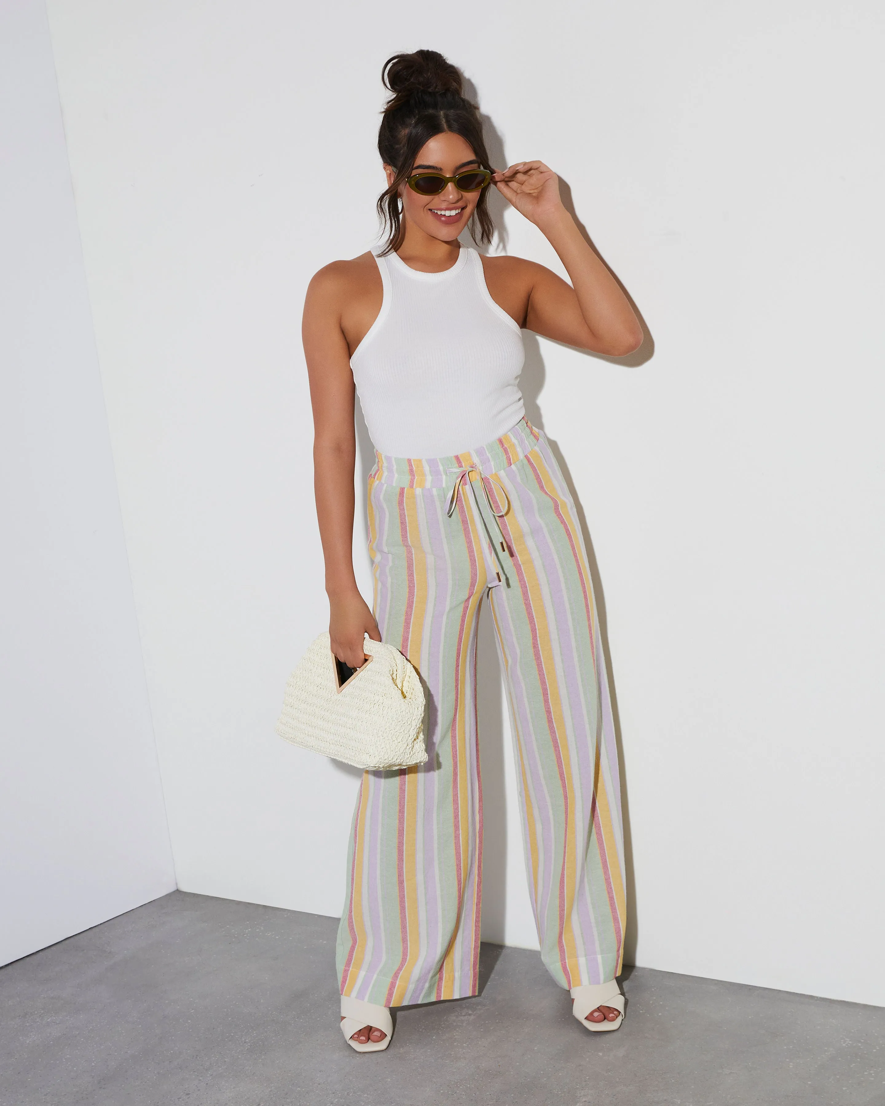 Cali Striped High Rise Trouser sold by Vici product image thumbnail 2