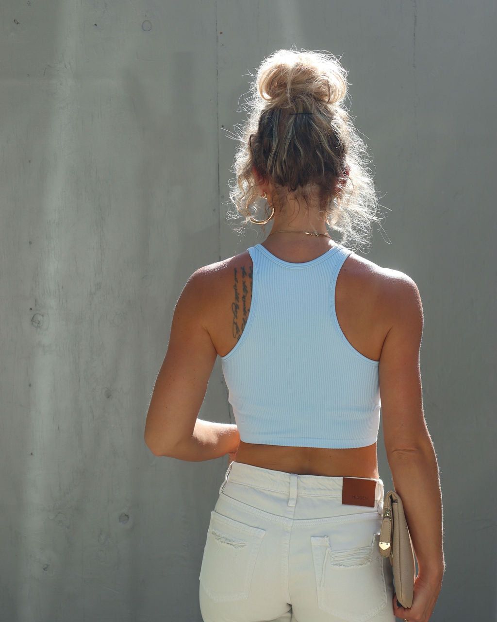 Josie Ribbed Crop Tank sold by Vici product image thumbnail 5