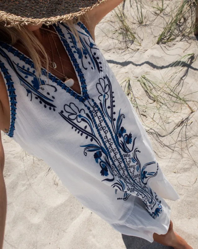 Brixley Embroidered Mini Dress sold by Vici