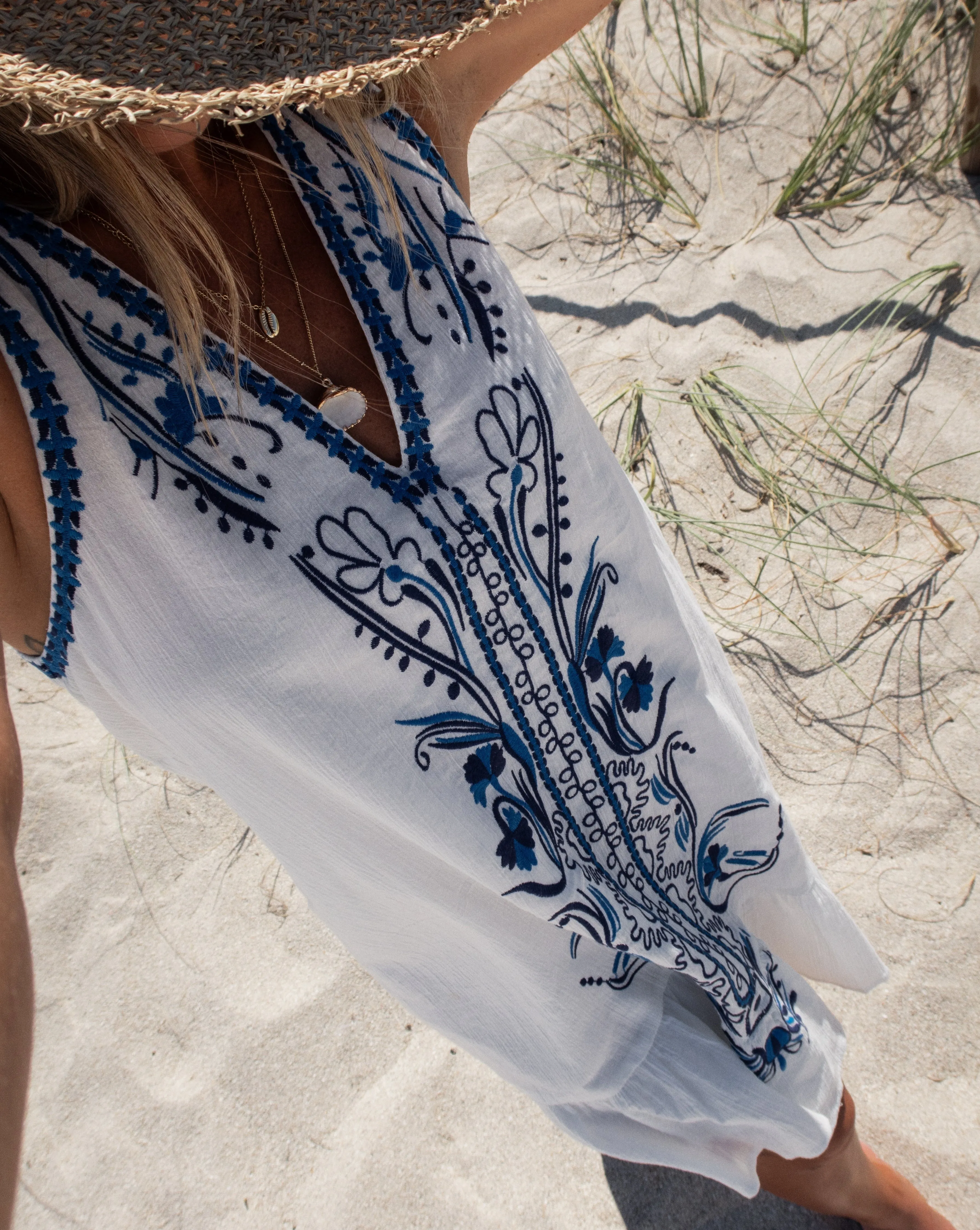 Brixley Embroidered Mini Dress sold by Vici