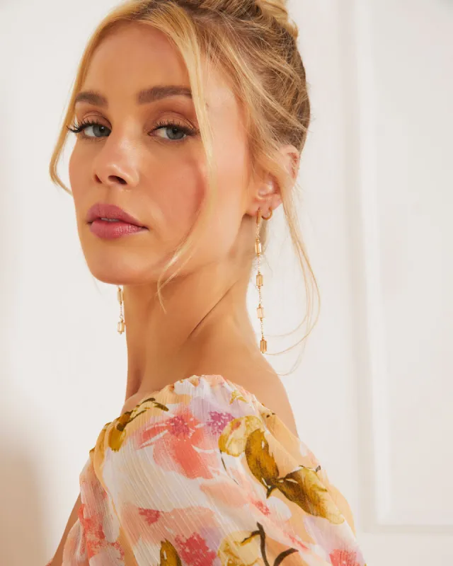 Norma Simple Drop Earrings made by Vici