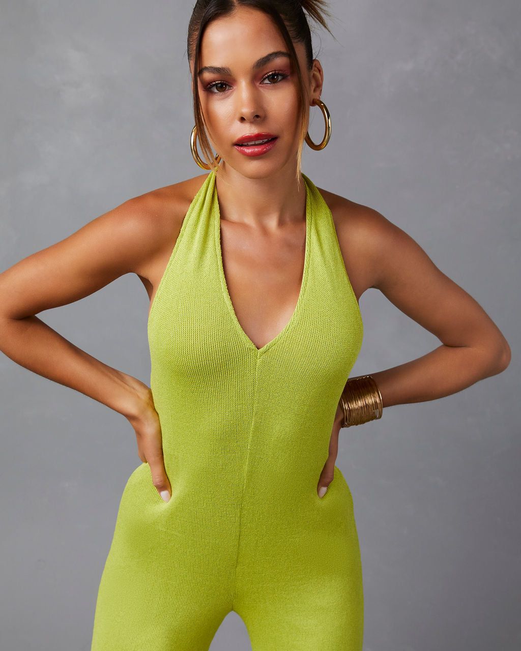 Callista Halter Jumpsuit sold by Vici product image thumbnail 4
