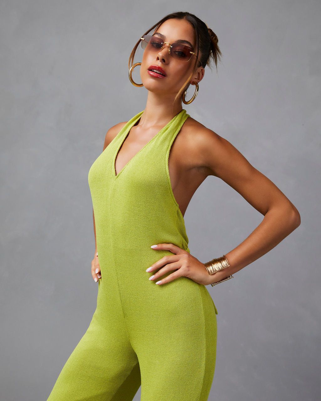 Callista Halter Jumpsuit sold by Vici product image thumbnail 5