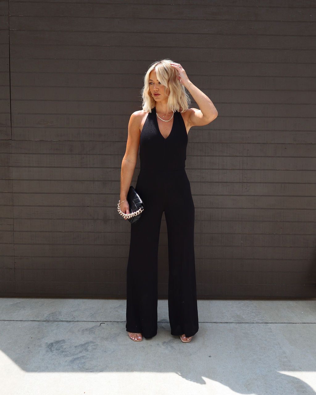 Callista Halter Jumpsuit sold by Vici product image thumbnail 3