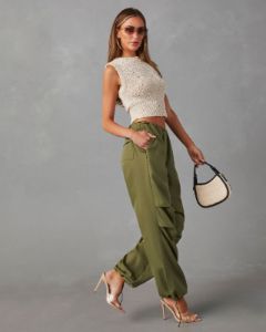 Gianni Sleeveless Sweater Knit Tank - Cream - SALE sold by Vici