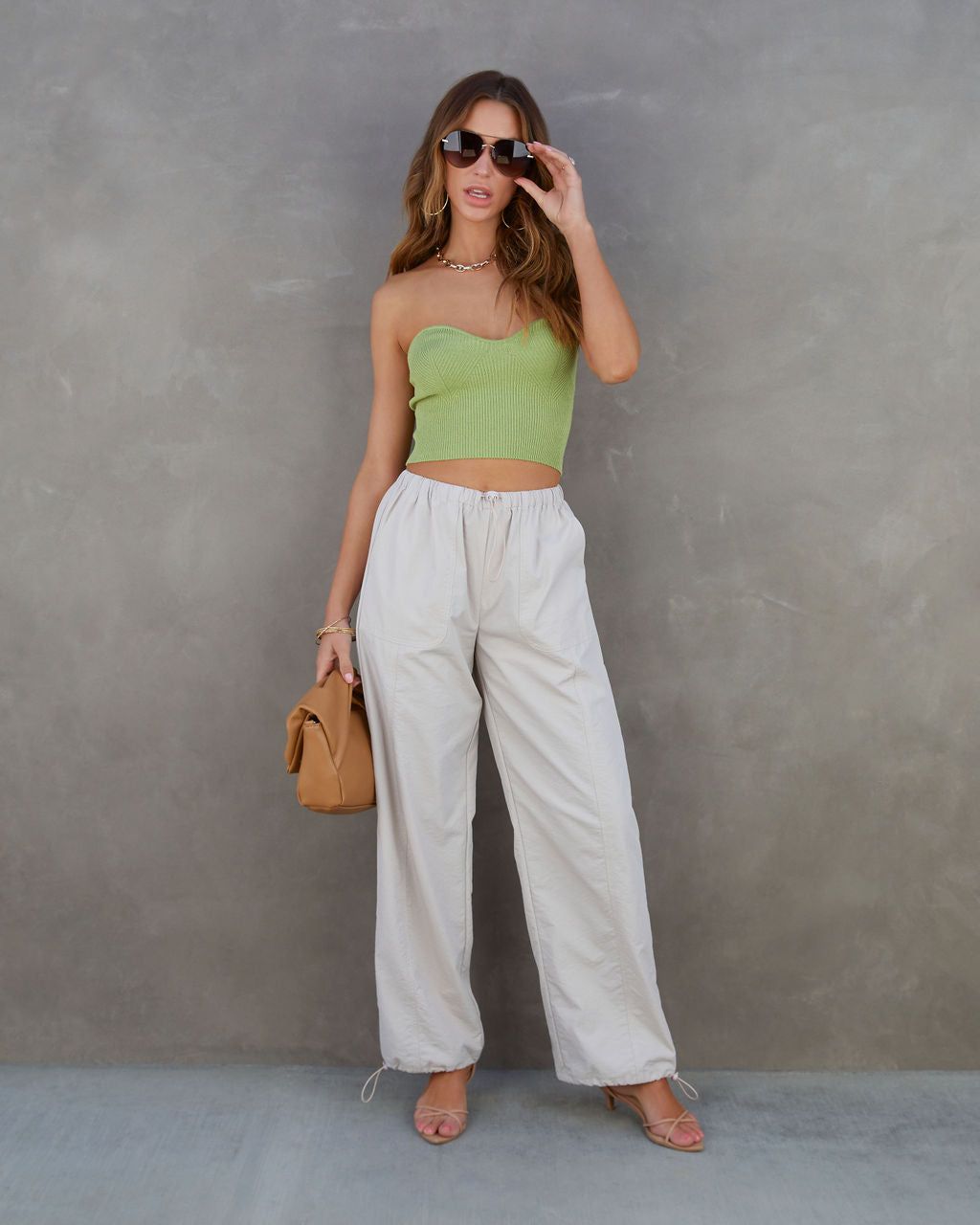 Phoenix Ribbed Knit Strapless Top - Lime - FINAL SALE sold by Vici product image thumbnail 3