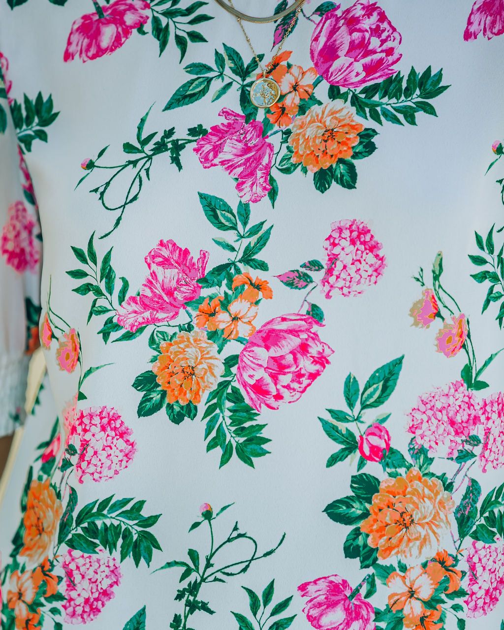 Herbal Floral Puff Sleeve Blouse - FINAL SALE sold by Vici product image thumbnail 4