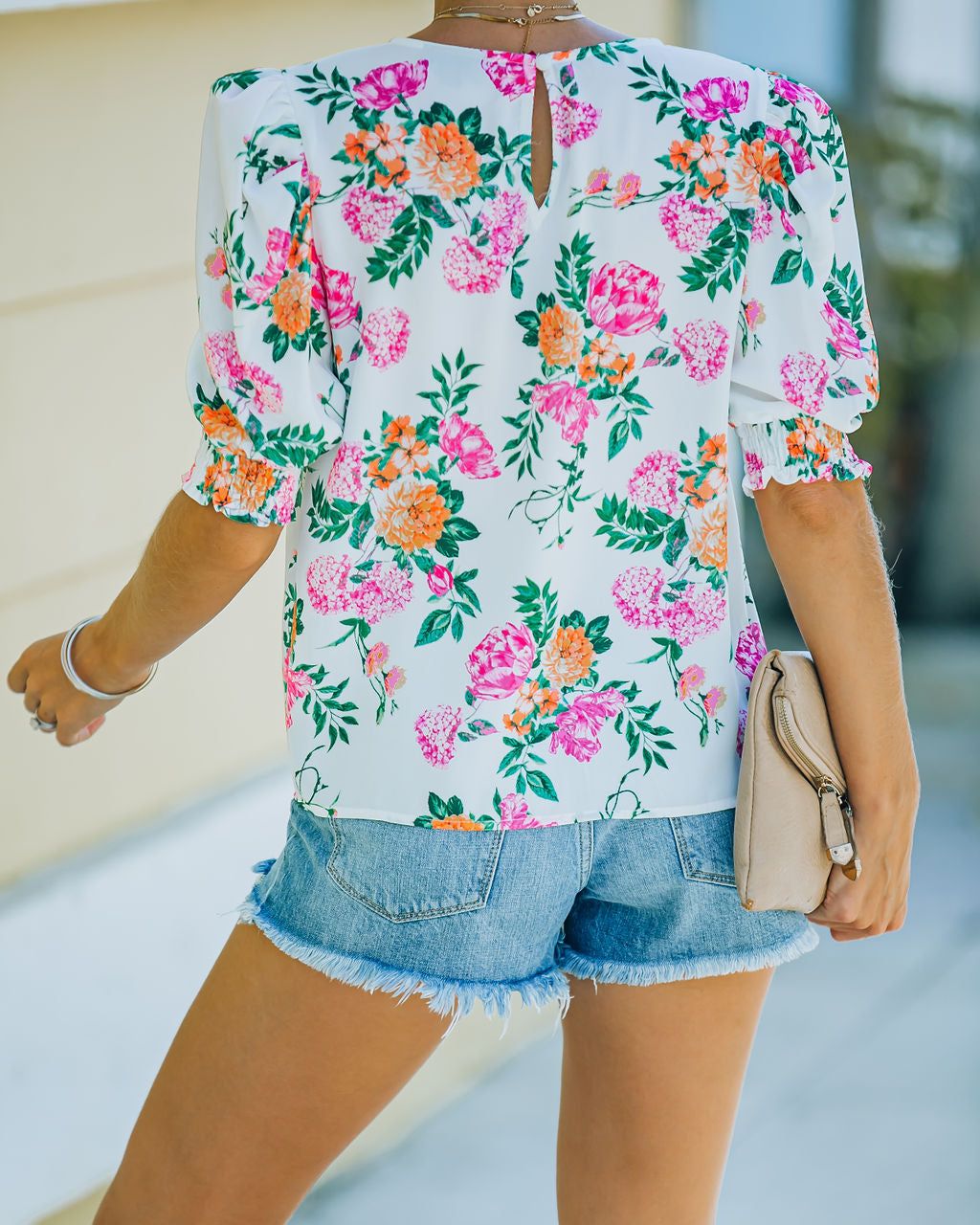 Herbal Floral Puff Sleeve Blouse - FINAL SALE sold by Vici product image thumbnail 2