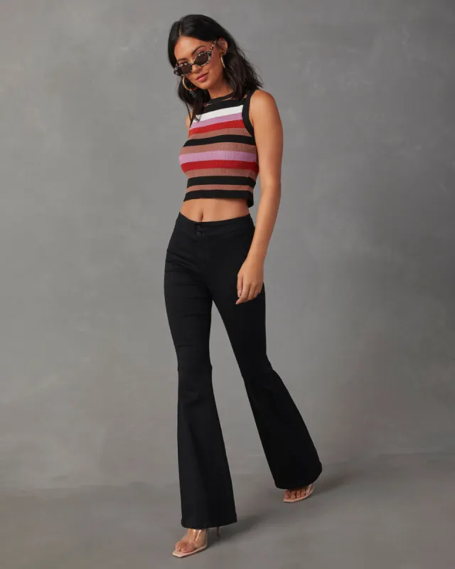 Change Of Plans High Rise Flare Jeans sold by Vici